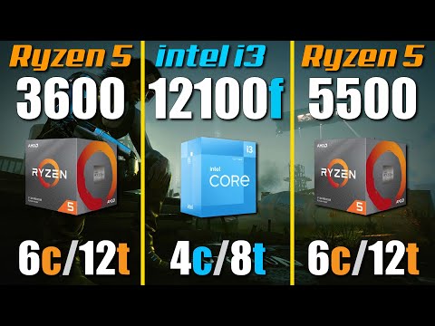i3 12100f vs. Ryzen 5 5500 vs. Ryzen 5 3600 - Gaming Test