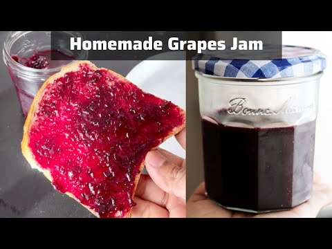 Black Grapes Recipe | How to make jam at home | Black Grapes Jam Recipe | Confiture