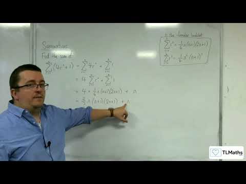 A-Level Further Maths D3-02 Summations: Sum 4r^2 + 1