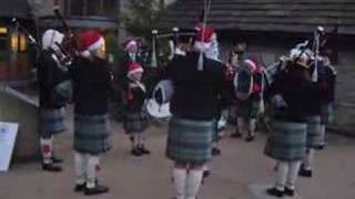Sheffield Pipe Band in Castleton, Derbyshire, England