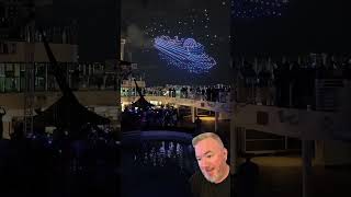 Part of the naming ceremony festivities for the Star Princess was this amazing drone show.