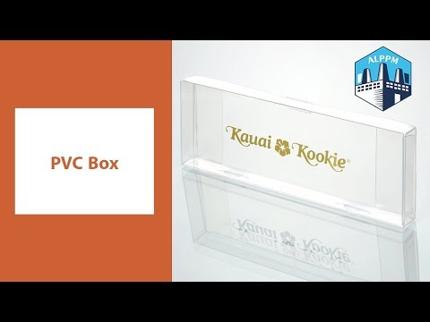 Pvc packaging box sample showcase