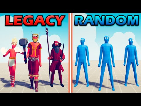 LEGACY TEAM vs RANDOM UNITS TEAM - Totally Accurate Battle Simulator | TABS