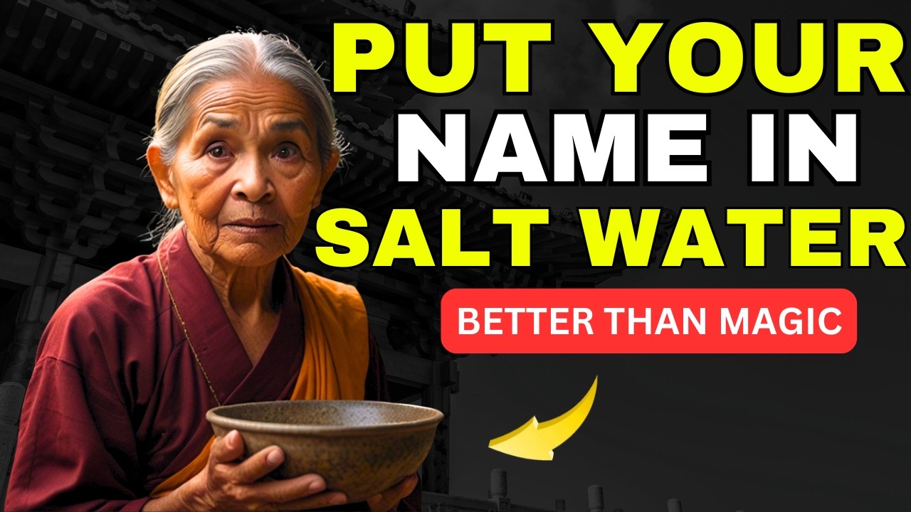 Put YOUR NAME in SALT WATER and Get Ready To Have Everything You Want in 2025 | BUDDHIST TEACHINGS