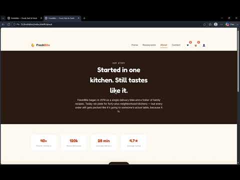 Task Demo - DAS001896 - FreshBite - Online Food Ordering