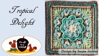 Tropical Delight - Crochet Square