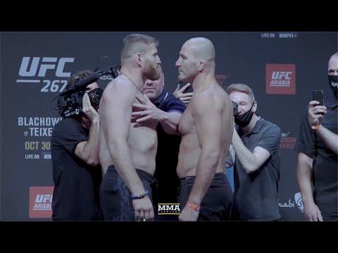 Jan Blachowicz vs. Glover Teixeira Weigh-In Staredown | UFC 267 | MMA Fighting