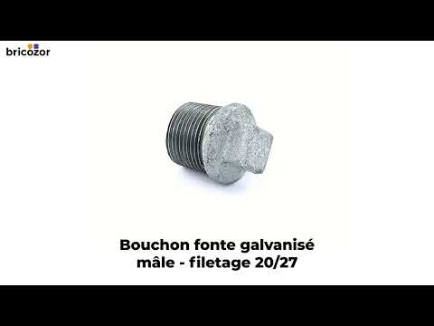 Bouchon fonte mâle galvanisé avec butée - référence 290 CODITAL