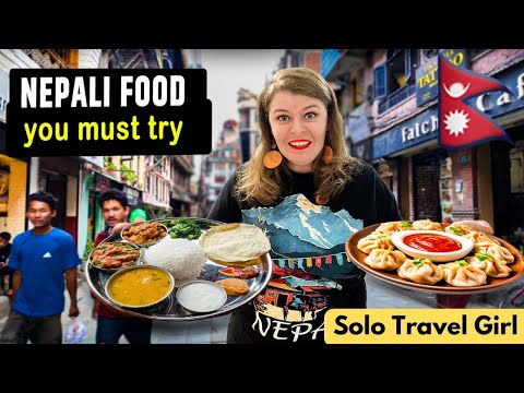 Street food in Nepal you must try! First time in Nepal😮This is crazy #streetfood #nepal #solotravel