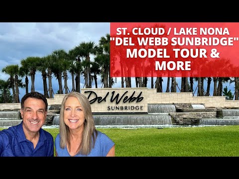 St. Cloud/Lake Nona |Del Webb Sunbridge| 55 plus Communities Florida| New Homes Mystique Model Tour