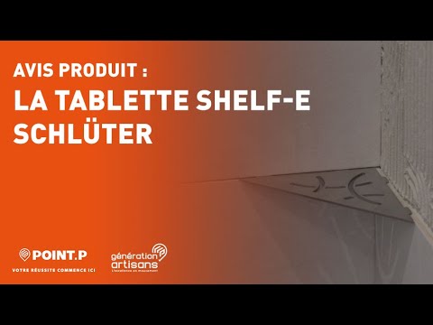 Tablette D'angle Rectangulaire SCHLÜTER SHELF-W-S1 D6 - Design Curve En Aluminium Finition Structuree Blanc Brillant Mat L 300 X L 115 Mm