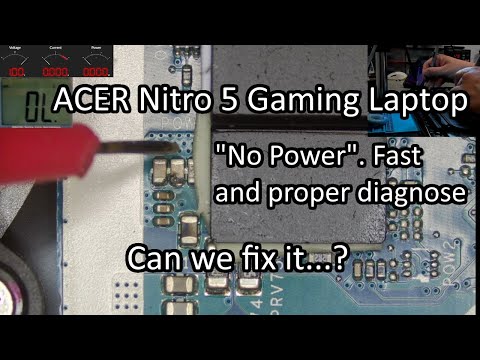 ACER Nitro 5 - No Power. Proper troubleshooting straight to the fault. Can we fix it?