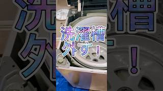 ここからワカメは生まれてくる。洗濯槽外してみました。#洗濯機 #洗濯機清掃 #洗濯槽