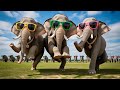 Funny Elephants Groove Together Animal Video