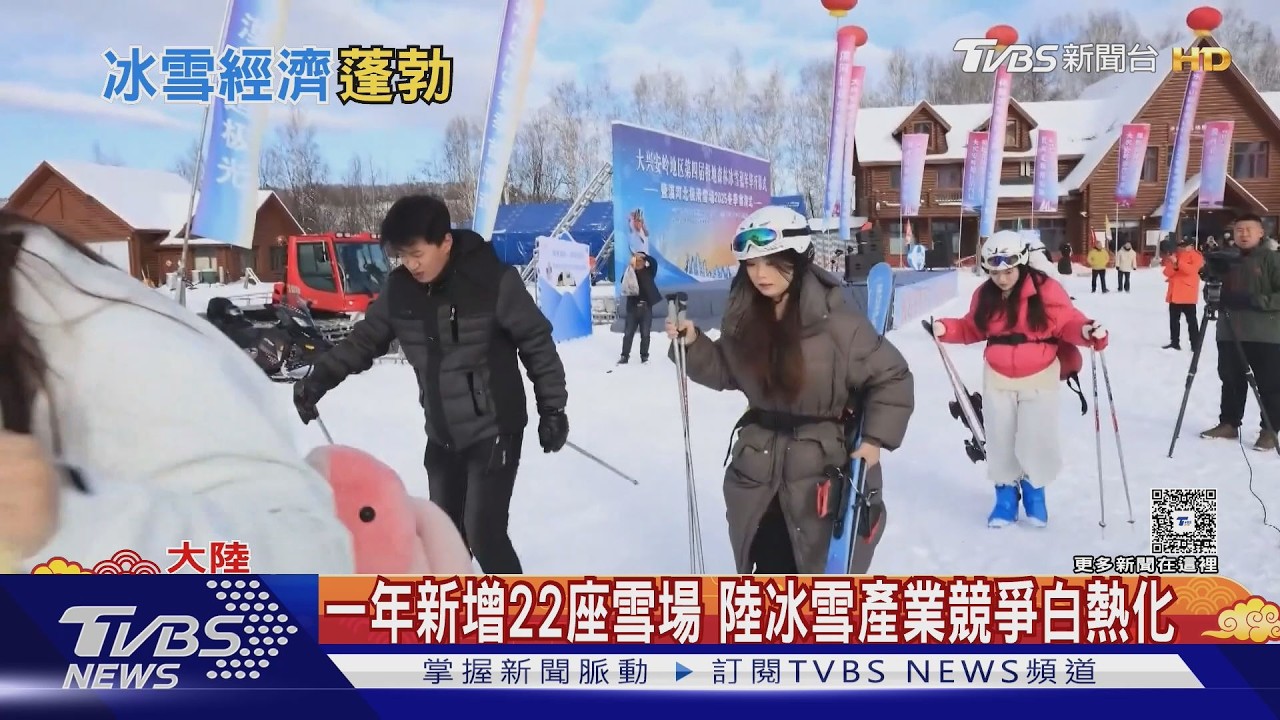 影音/陸推「雪假」拚經濟!學生免費滑雪3小時 748座雪場搶商機