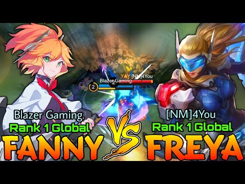 Top 1 Global Fanny ( Blazer Gaming. ) VS Top 1 Global Freya ( [NM]4You ) - Mobile Legends