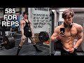 585LBS DEADLIFT FOR REPS? BACK WORKOUT w/a beautiful young lady