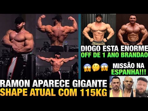 RAMON MOSTRA DORSAL INSANA COM 115KG - DIOGO ESTÁ ENORME - OFF DO BRANDÃO REPERCUTE E MAIS