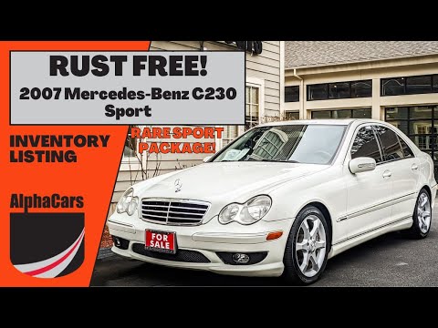 All You Need to Know About This 2007 Mercedes-Benz C230 Sport - Rust-free from Nevada!