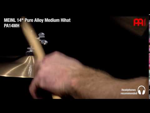 Meinl Pure Alloy Traditional Medium Hi Hat Cymbals 14" image 8