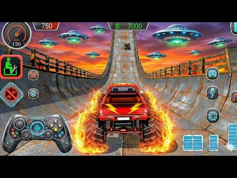 Mega Ramp Challenge! 🤯 Super Crazy GT Monster Truck Racing Stunts | Android Gameplay