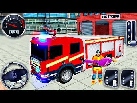 NY City FireFighter Simulator 3D - Fire Truck Driver Rescues 2020 - Best Android GamePlay