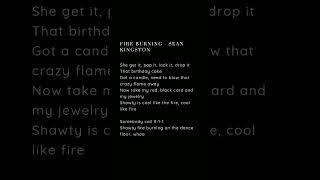 Fire Burning - Sean Kingston #lyrics