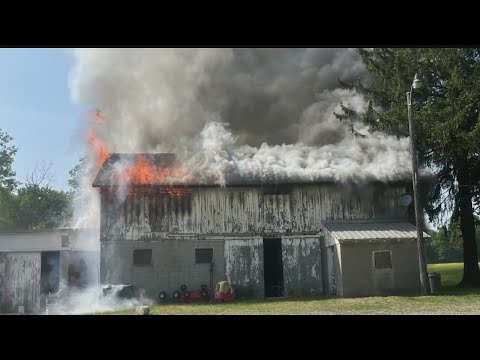 Burn barrel fire destroys barn in Coolspring Township