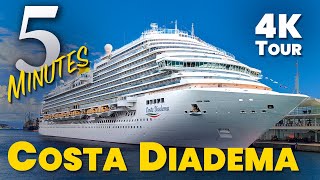 COSTA DIADEMA - Full Ship Tour in 5 Minutes (4K) - Costa Cruises