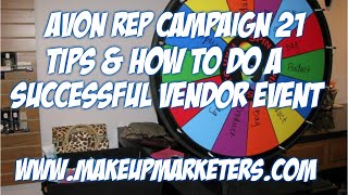 Avon Rep C21 Tips & How to do a Successful Vendor Event