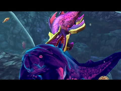 ABYSSAL SHARK vs ENEMY SPACE MAMMA !! - Hungry Shark World
