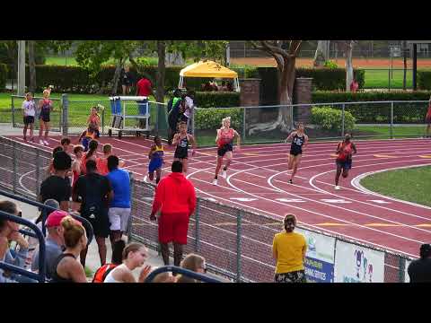 Girls 200m Heat 4 Final Westminster Academy Meet #1 March 22, 2022