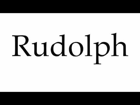 How to Pronounce Rudolph