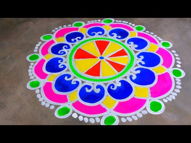 Mandana diwali rangoli design by shyamali