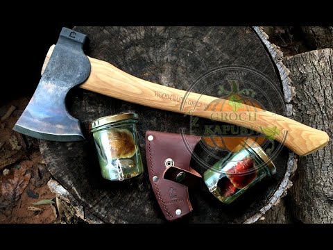 Cossack pickled mushrooms. In a jar for the winter. Preserves, porcini mushrooms, goats, bay boletes