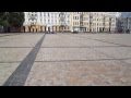 Украина, Киев, Софиевская площадь: смена полюсов Земли - рисунок брущатки 