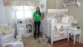 Quarto para Bebê sem Cama Babá Urso Realeza Bege | Ref: 45167