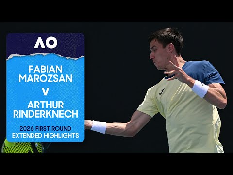 Fabian Marozsan v Arthur Rinderknech Extended Highlights | Australian Open 2026 First Round