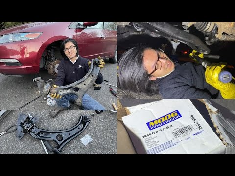 How To Re-Install Lower Control Arm Ball Joint Assembly Honda Insight Gen II 2009-2014 MOOG RK621552