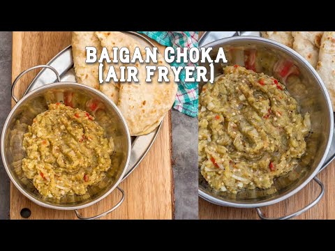 Baigan Choka | Air Fried Version | Cook With Charla