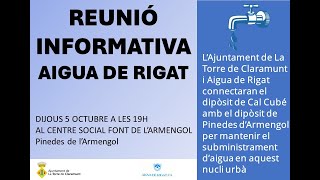 Reunió aigües Rigat