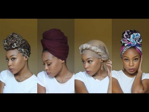 4 Quick & EASY Headwrap/Turban Styles (Short Natural...