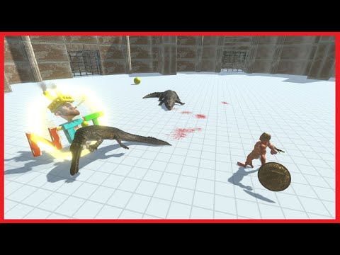 CRYPTO BRO & ACHILLES VS BOSS & MINI BOSS - ANIMAL REVOLT BATTLE SIMULATOR