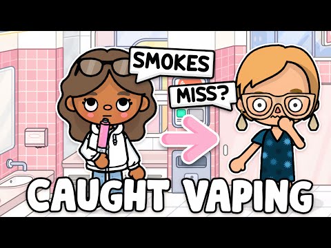 I Got Caught VAPING In School 🚬 | with voice 🔈| Toca Life World RP