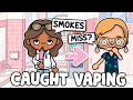 I Got Caught VAPING In School With Voice Toca Life World RP