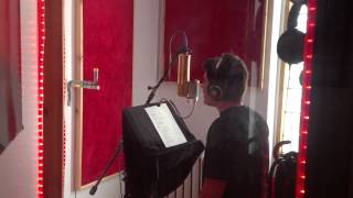 Connor Korte in Horse-Drawn Productions Recording Studio A Room
