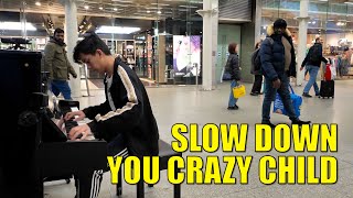 Slow Down You Crazy Child Playing Billy Joel Vienna on London Piano | Cole Lam