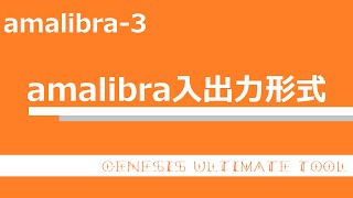 amalibra入力、出力形式設定