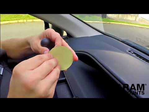 RAM Flex Adhesive Base with 1 inch Ball Installation