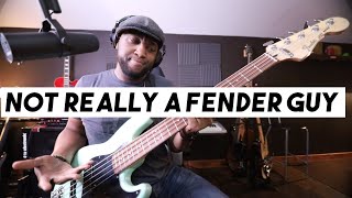 Video thumbnail for NOT REALLY A FENDER GUY | FENDER DELUXE ACTIVE JAZZ BASS V SURF PEARL by Jermaine Morgan